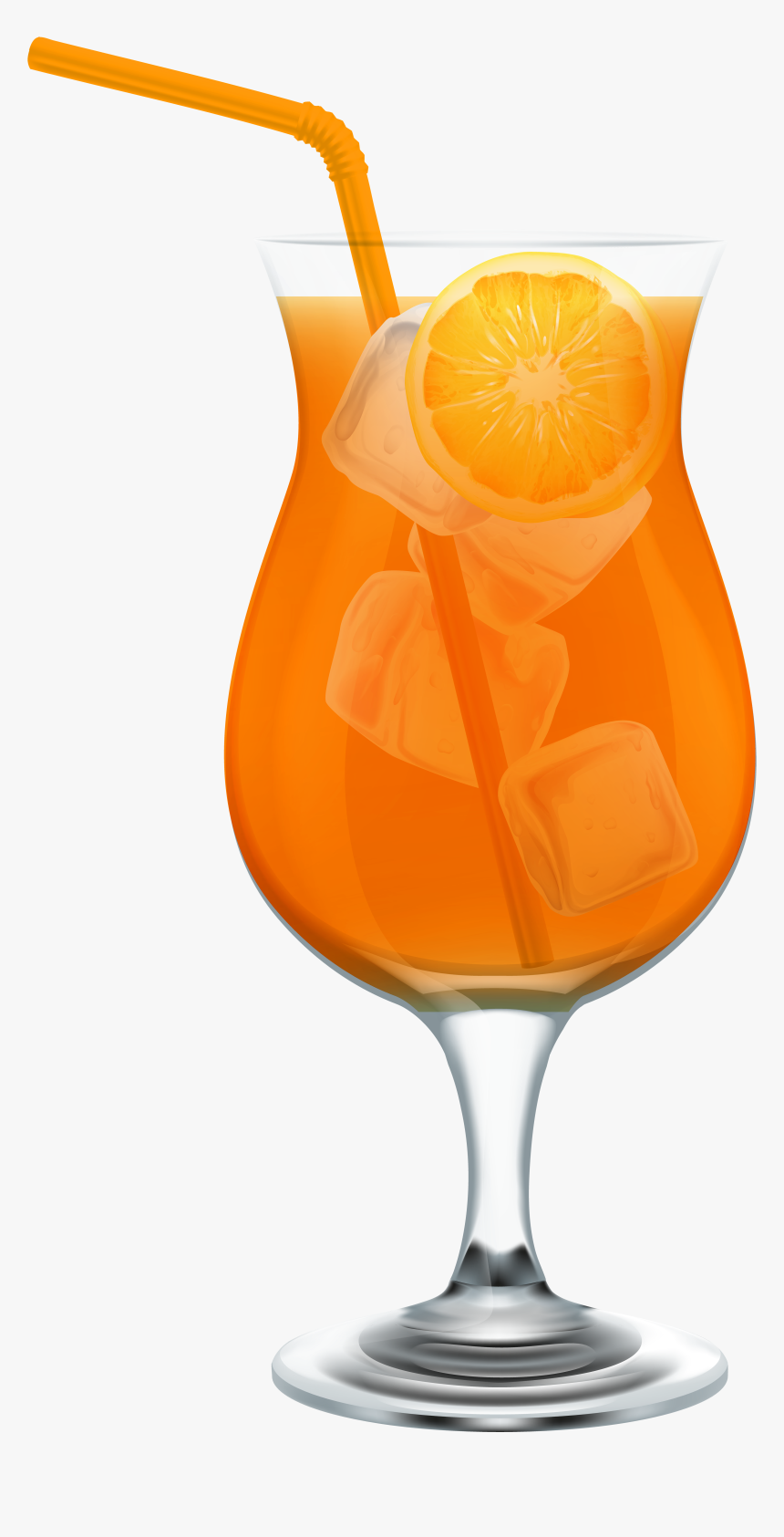 Drinks Clipart Beach Drink - Ice Red Juice Glass, HD Png Download