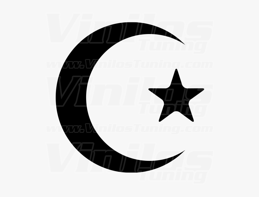 Transparent Crescent Moon Clipart Black And White - Sunni And Shiite Symbols, HD Png Download