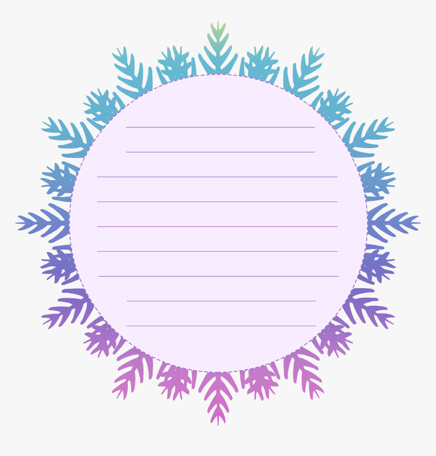 Border Box Text Element Png And Psd - Circle, Transparent Png