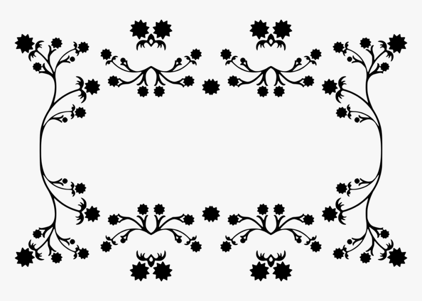 Frontera, Marco, Vintage, Broche De Oro, Florales,, HD Png Download