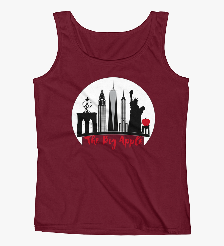 New York City The Big Apple Ladies - Active Tank, HD Png Download