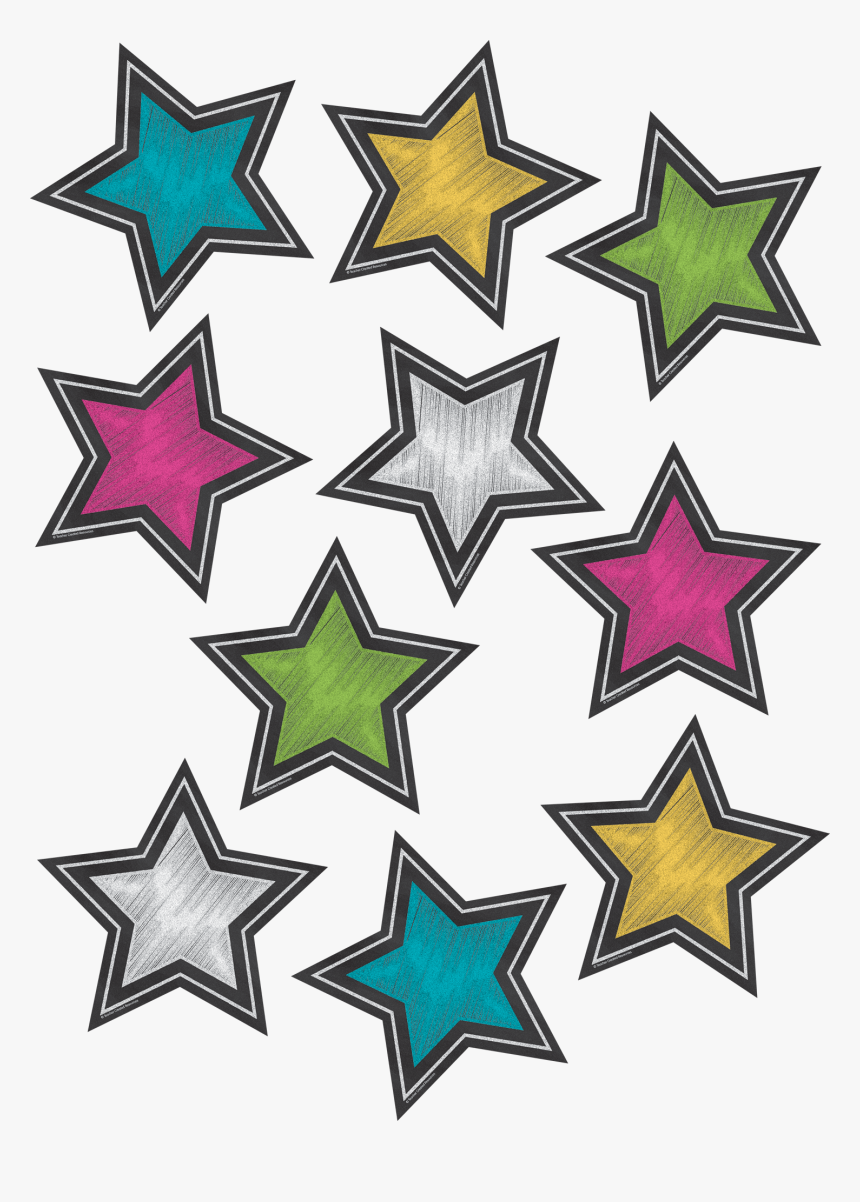 Chalkboard Brights Stars, HD Png Download