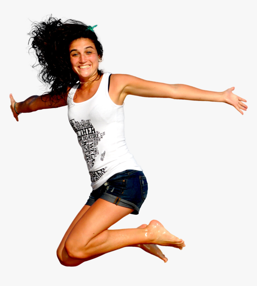 Girl Jumping Transparent Background, HD Png Download