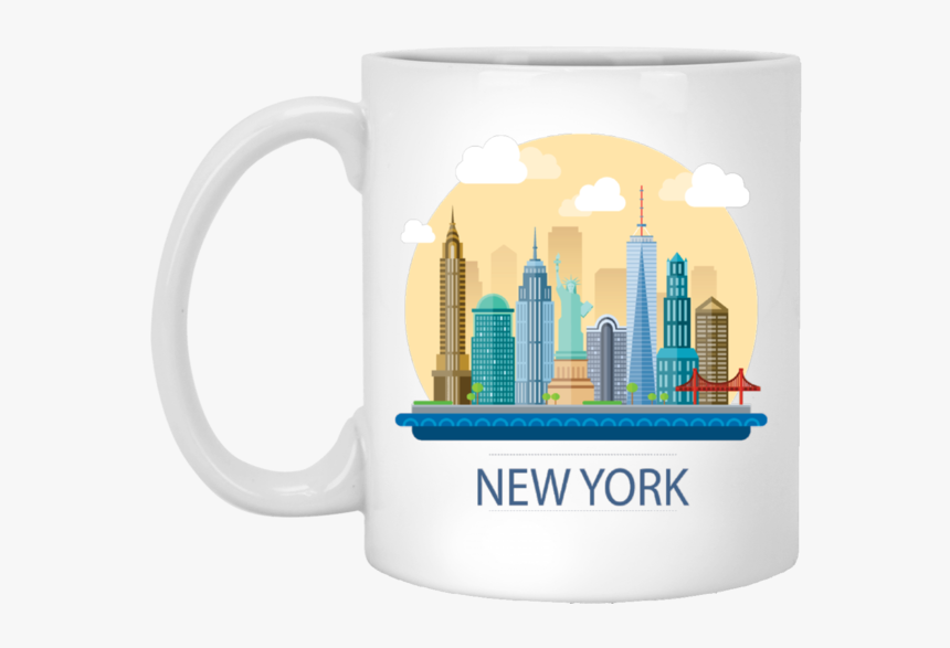 Sunrise New York Skyline - Wanna Go To A Pumpkin Patch Watch Horror Movies Drink, HD Png Download