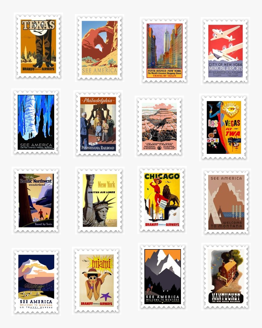 Gems By Julz Free - Vintage Stamps Png Format, Transparent Png