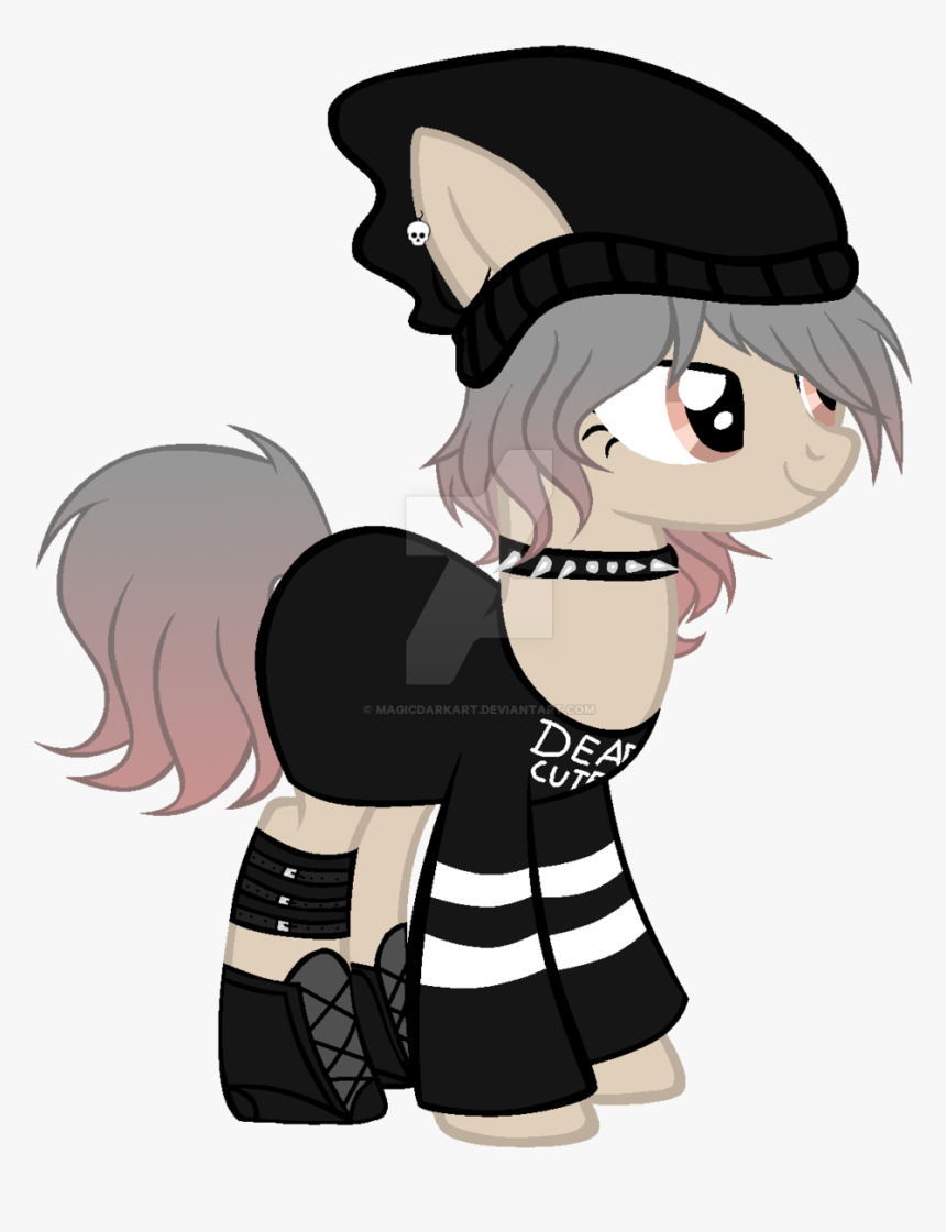 Magicdarkart, Beanie, Choker, Clothes, Female, Hat, - Cartoon, HD Png Download