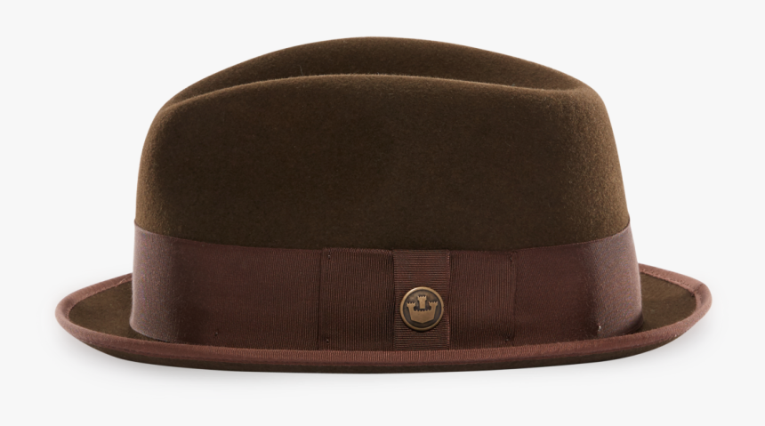 Guido Delgado Grey Felt Stingy Brim Fedora Hat Side - Fedora, HD Png Download