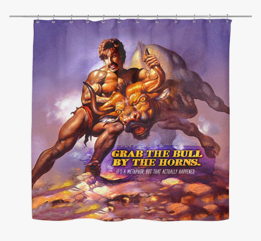 White Goodman Bull By The Horns, HD Png Download