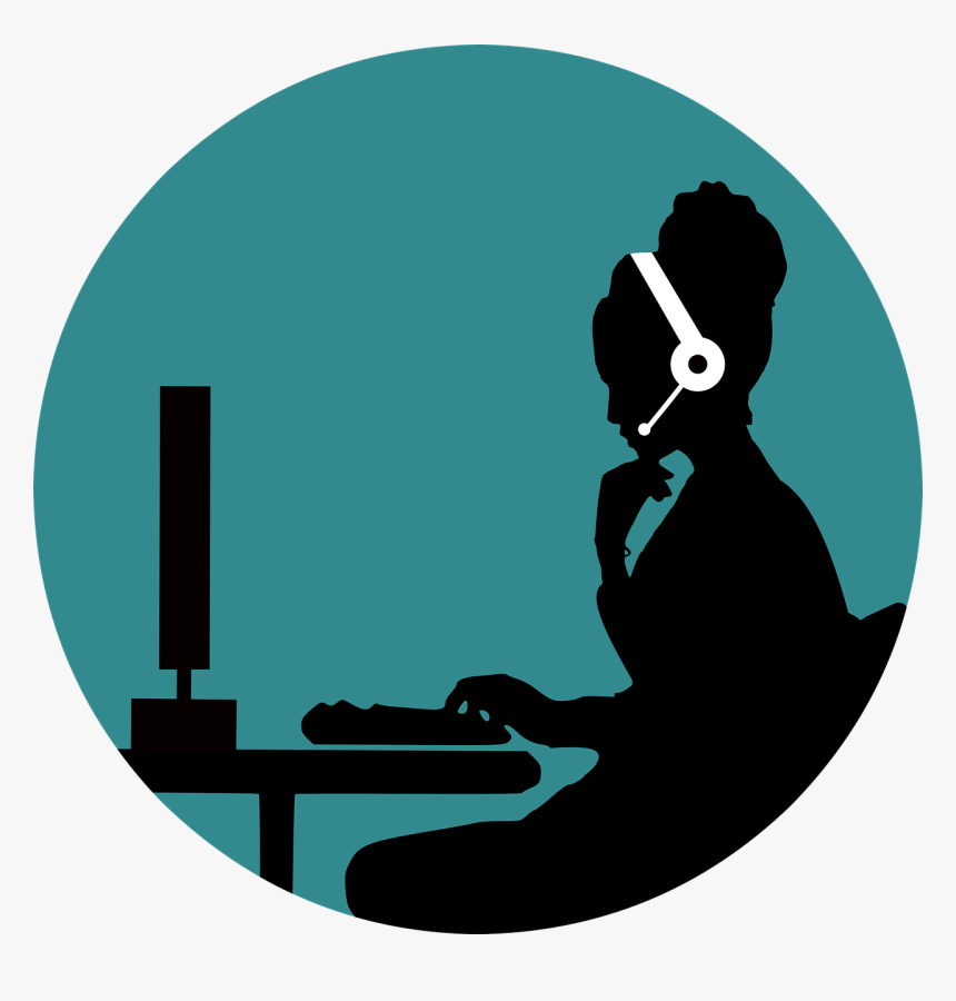 How Virtual Assistants In Kenya Can Prepare For Work, - Silhouette Call Center Agent, HD Png Download