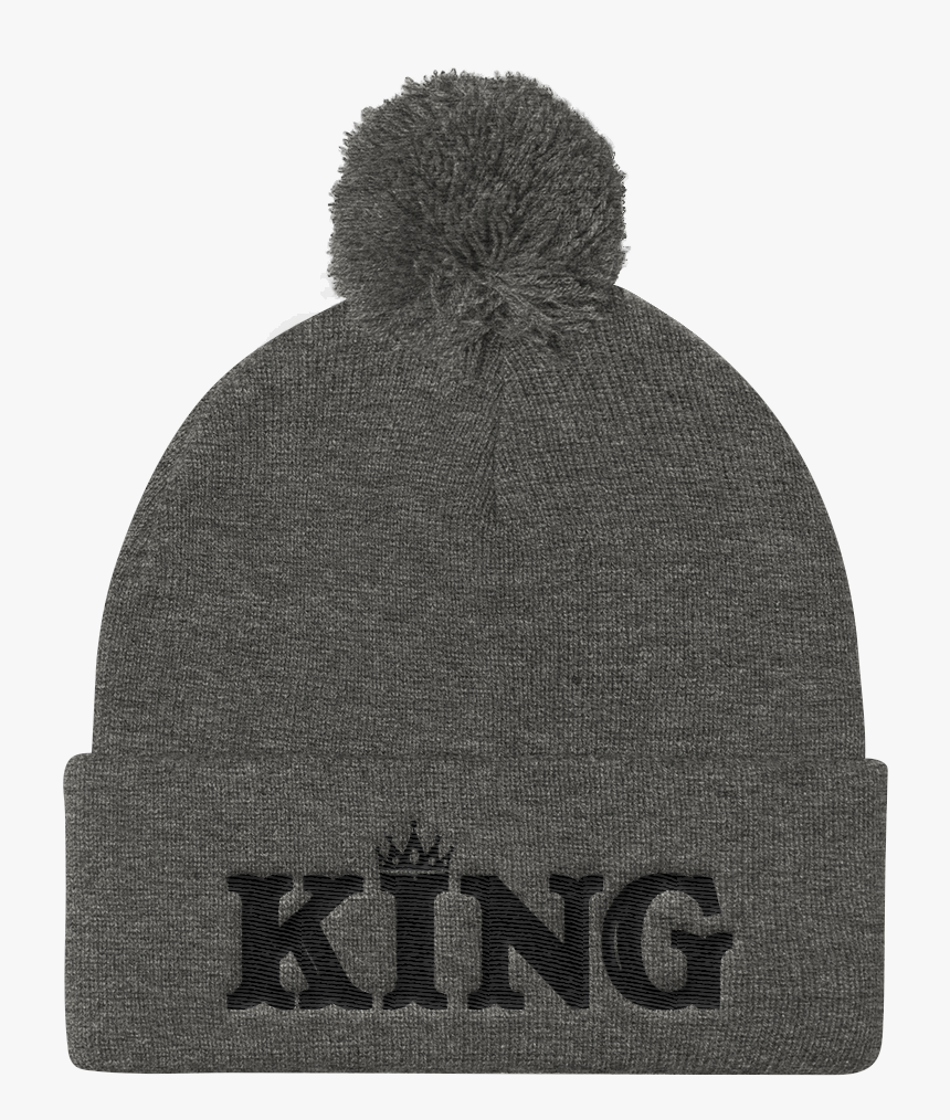 King Pom Pom Knit Cap - Beanie, HD Png Download
