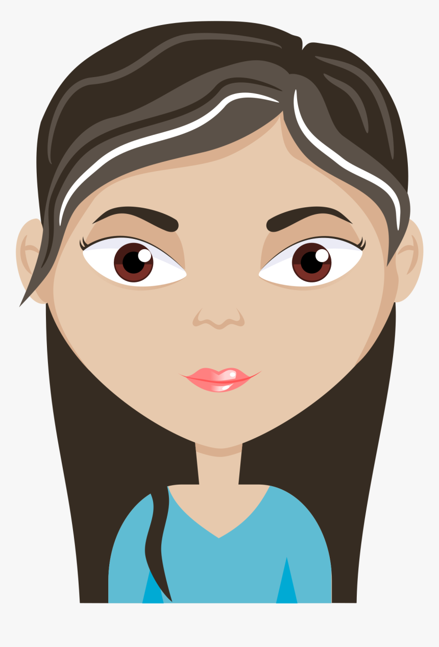 Female Cartoon Avatar Clip Arts - Female Cartoon Face Clipart, HD Png Download