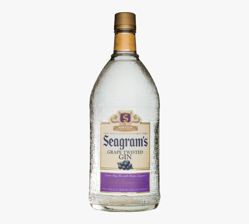 Seagram S Gin Usa Twisted Grape - Seagrams Gin 1.75 L, HD Png Download