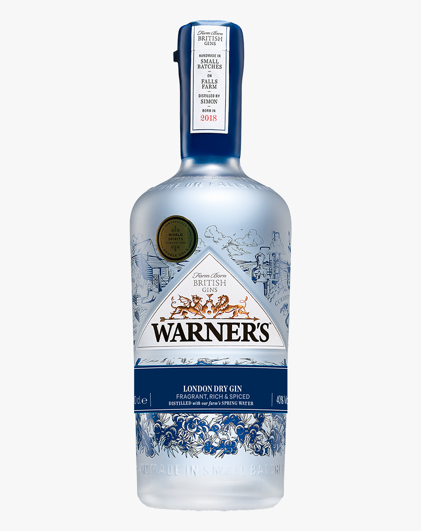 Warners London Dry Gin, HD Png Download