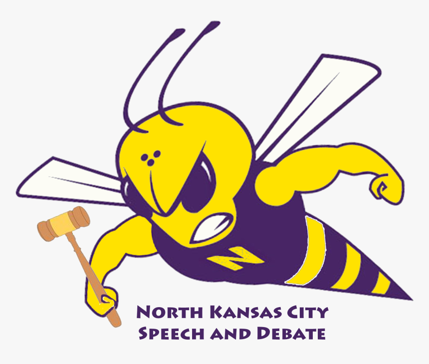 Speech And Debate Hornet Colored, HD Png Download