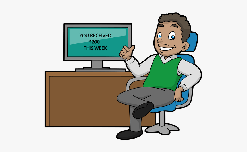 Online Earning Cartoon Png, Transparent Png