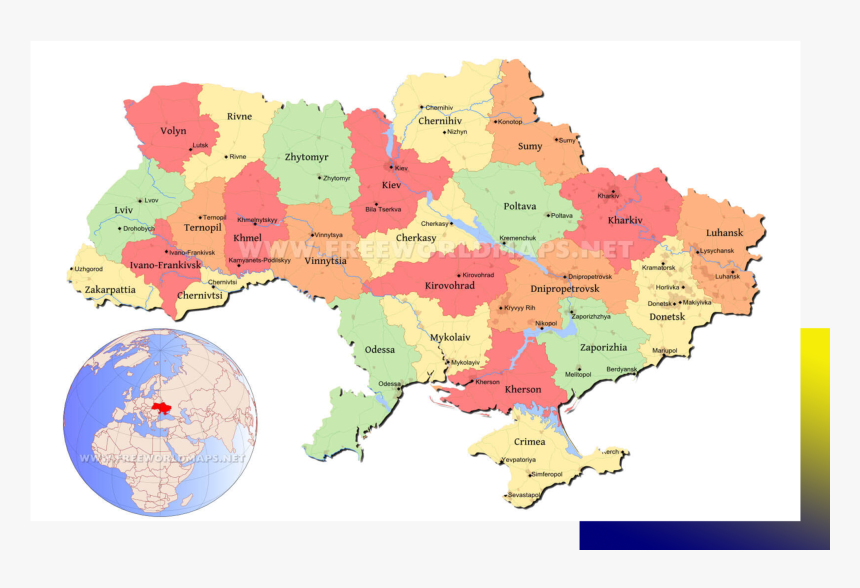 About Ukraine Map - Oo Bogomolets National Medical University In Ukraine, HD Png Download
