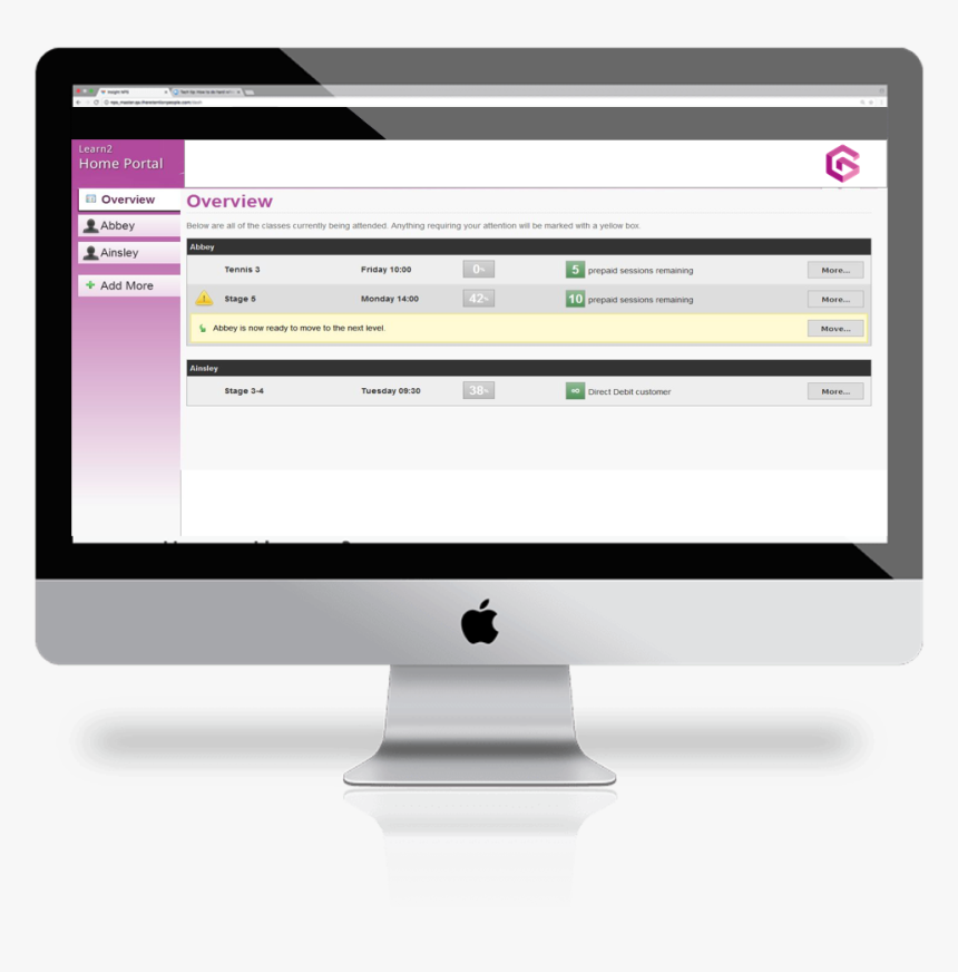 Learn2 Home Portal Enroll Home Screen - Computer Monitor, HD Png Download