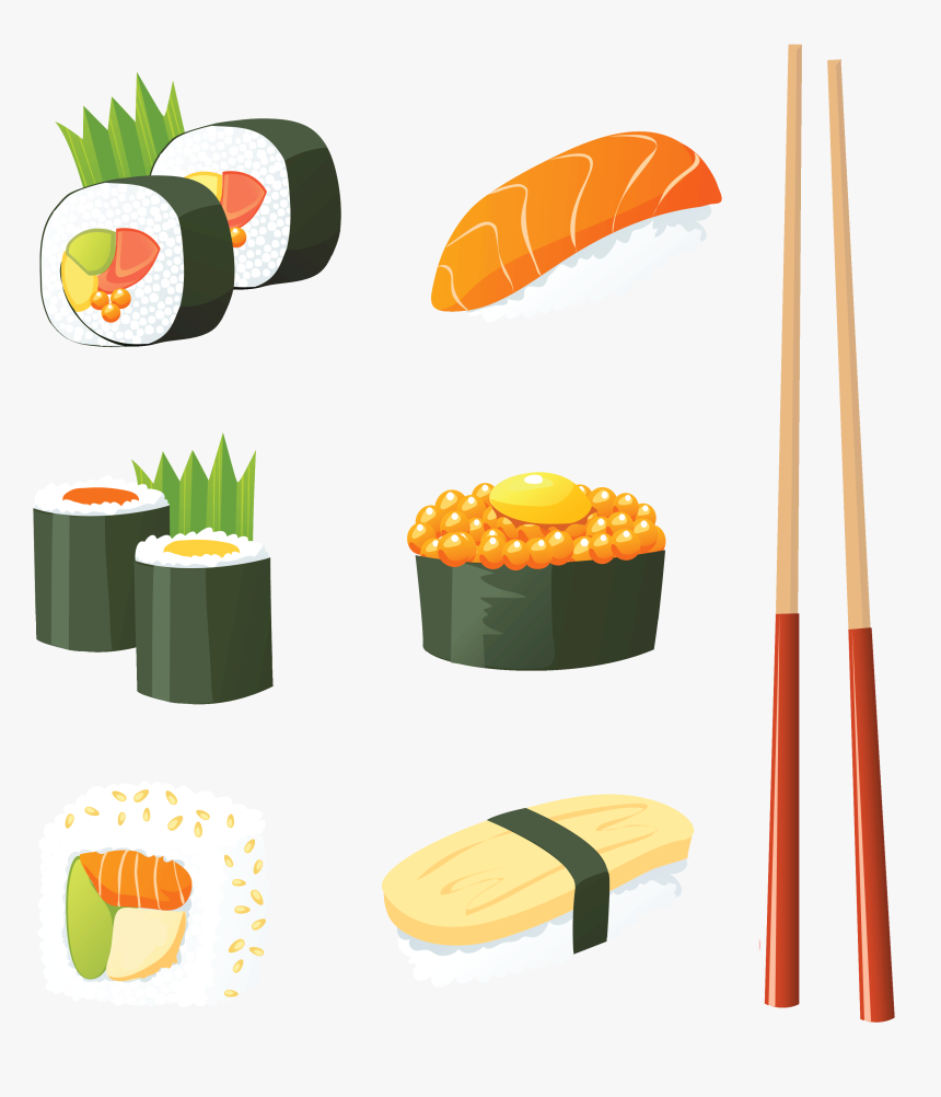 Japan Sushi Clipart Clipart Stock Japanese Sushi Png - Sushi Clip Art, Transparent Png