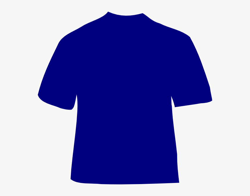 T Shirt Template Navy Blue Clipart , Png Download - Navy Blue Shirt Clipart, Transparent Png