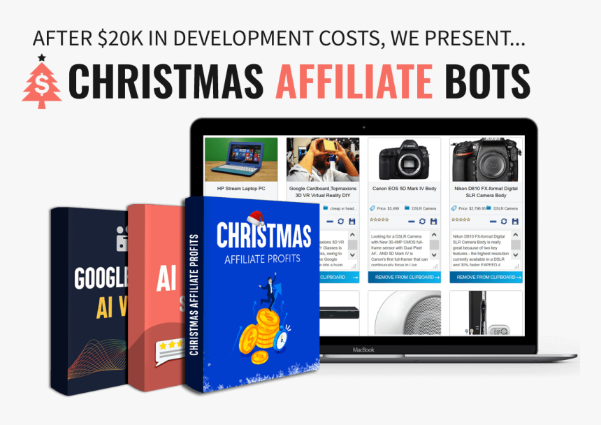 Christmas Affiliate Bots Review - Affiliate Marketing, HD Png Download