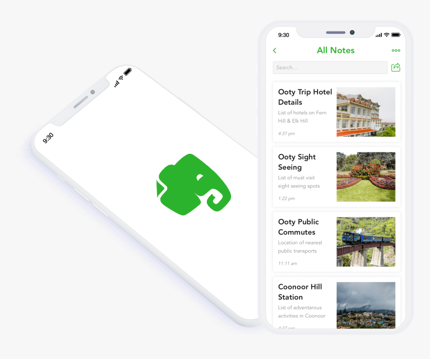 Evernote - Smartphone, HD Png Download
