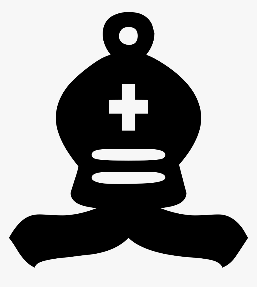 Transparent Black Bishop Chess, HD Png Download