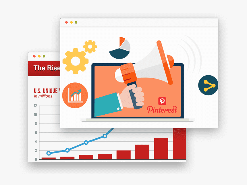 Pinterest Advertising - Digital Media Vector Png, Transparent Png