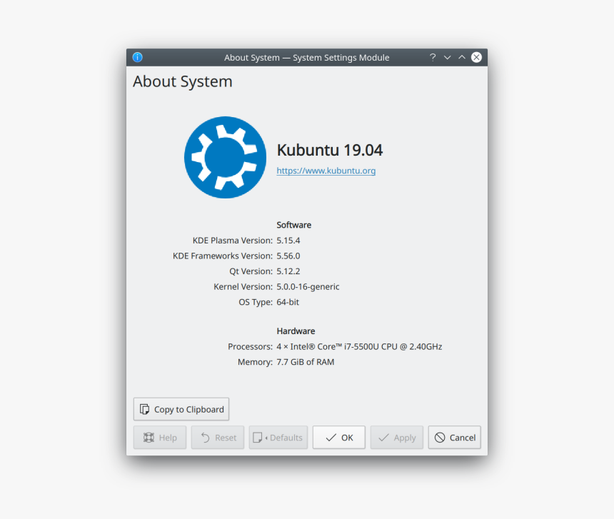 Kubuntu 18.10, HD Png Download