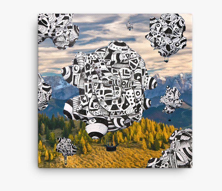 Mountains Printfile Default Mockup Wall Wall - Canvas Print, HD Png Download