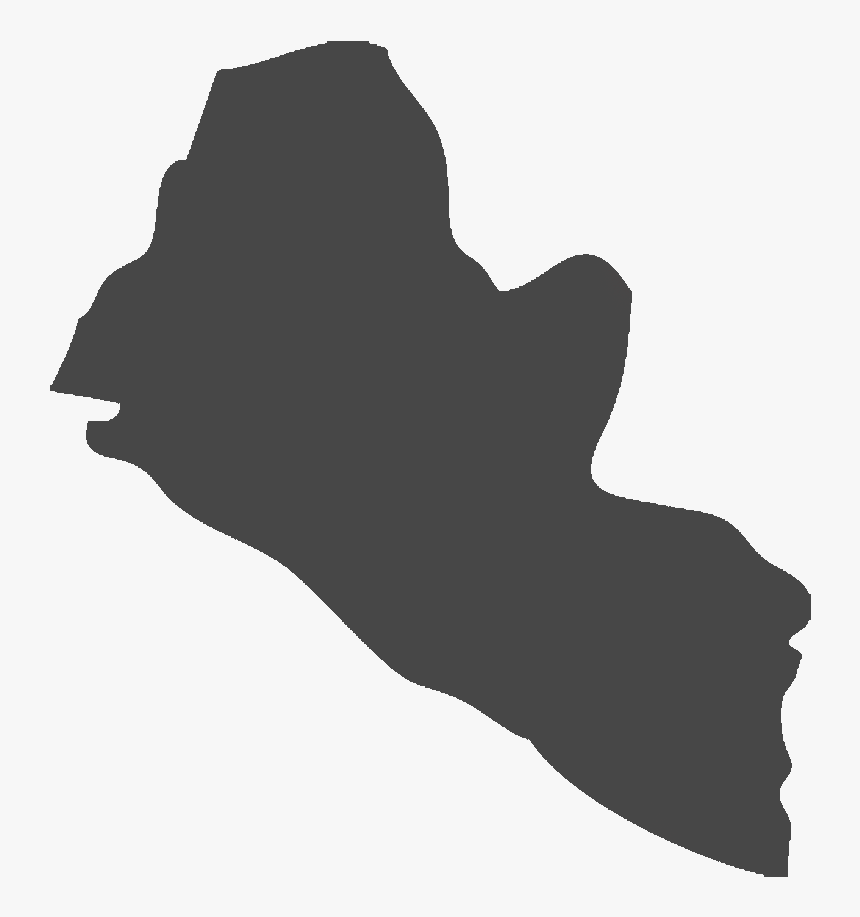 Liberia Map Clipart With Transparent Background Picture - Liberia Map No Background, HD Png Download