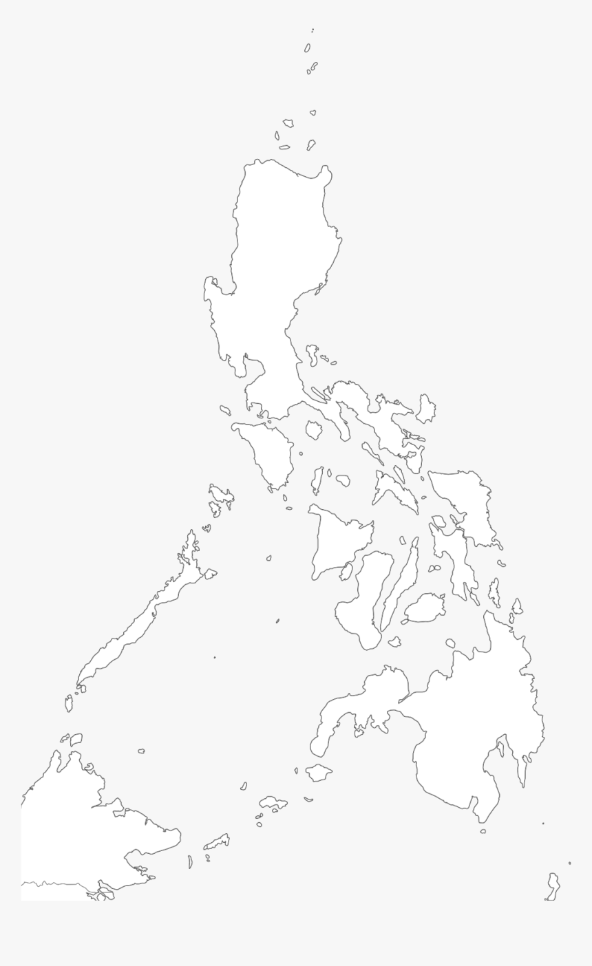 Black and white philippine map
