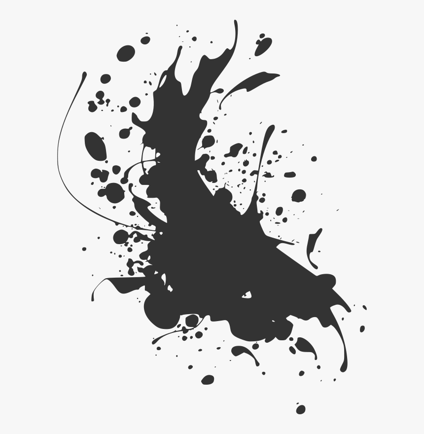 Ink Splat - Purple Paint Splatter Png, Transparent Png