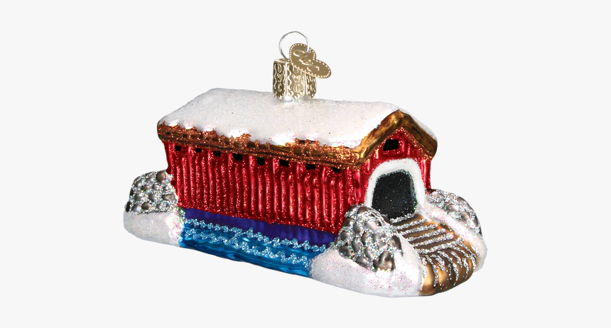 Covered Bridge Glass Ornament - Coin Purse, HD Png Download