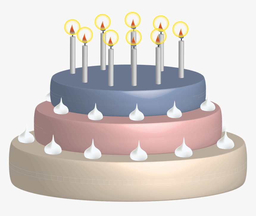 Birthday Cake Candles Birthday Free Photo, HD Png Download