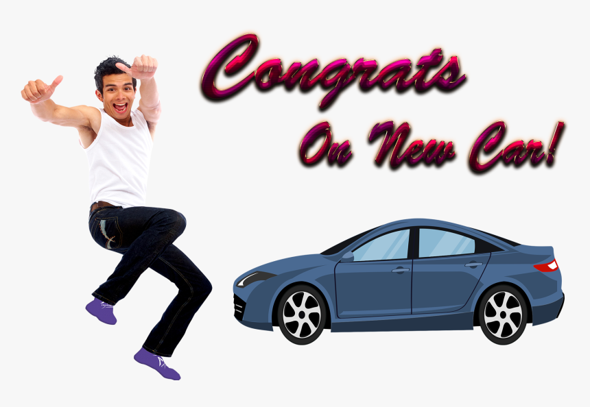 Congrats On New Car Png Free Background - Man Dancing Png, Transparent Png