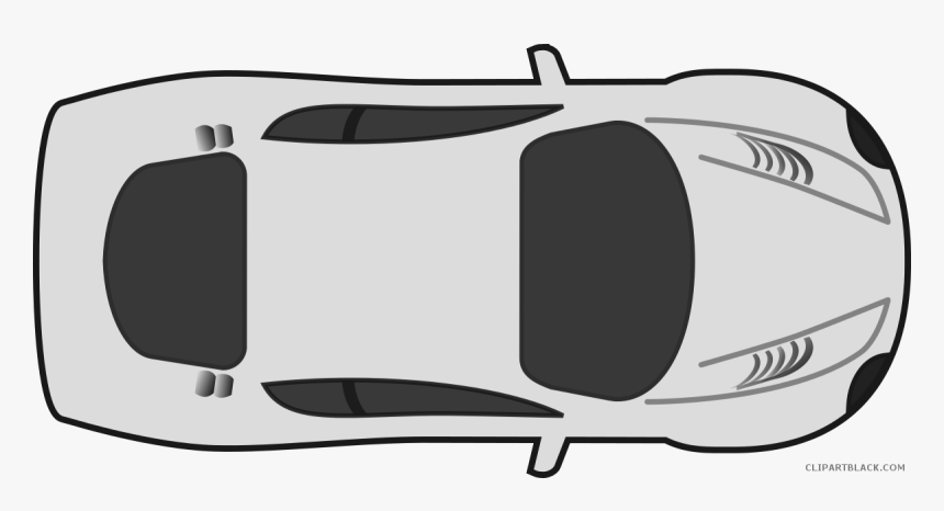 Black And Race Car Png Royalty Free - Car Vector Top View Png, Transparent Png