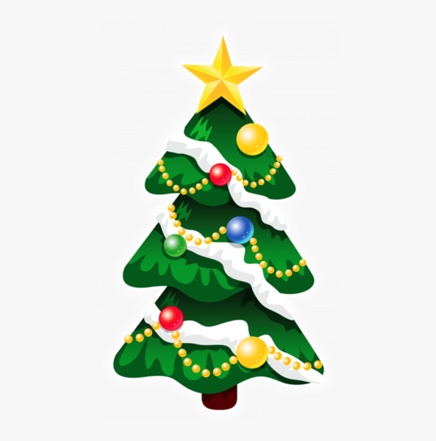 Christmas Tree With Snow Clipart, HD Png Download