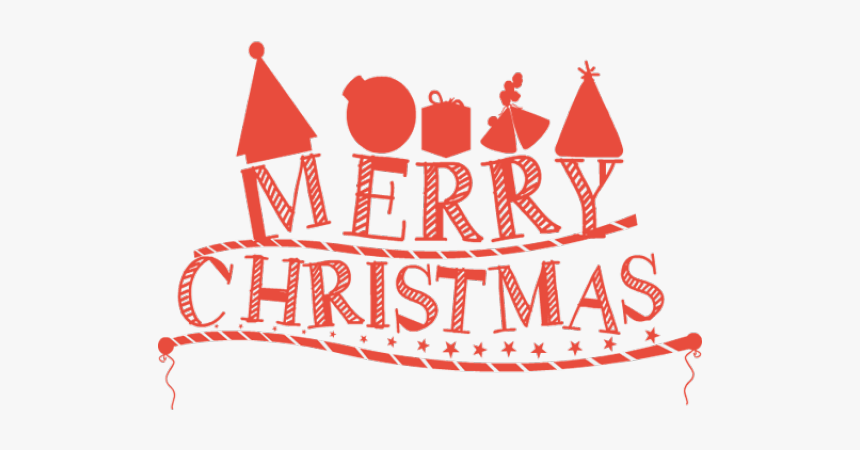 Merry Christmas Text Transparent, HD Png Download