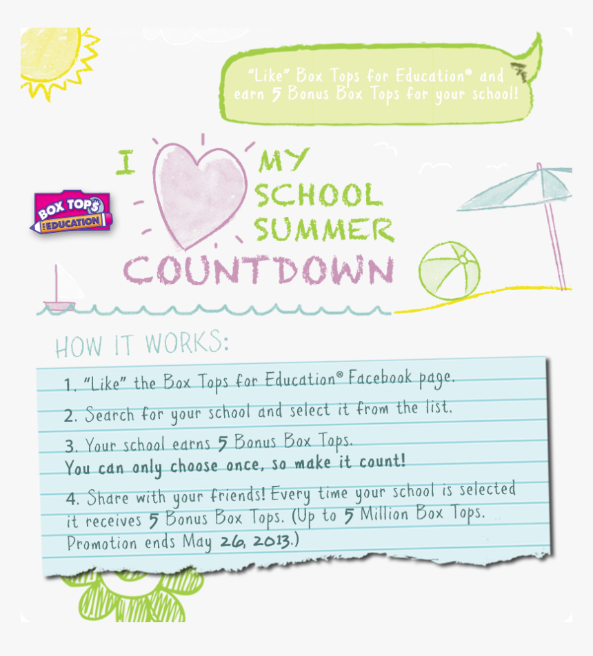 Keep Clipping Box Tops Over Summer, HD Png Download