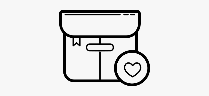 Color Hand Drawn Icon - Коробка Нарисованная Картинка Нарисованная Доставки, HD Png Download