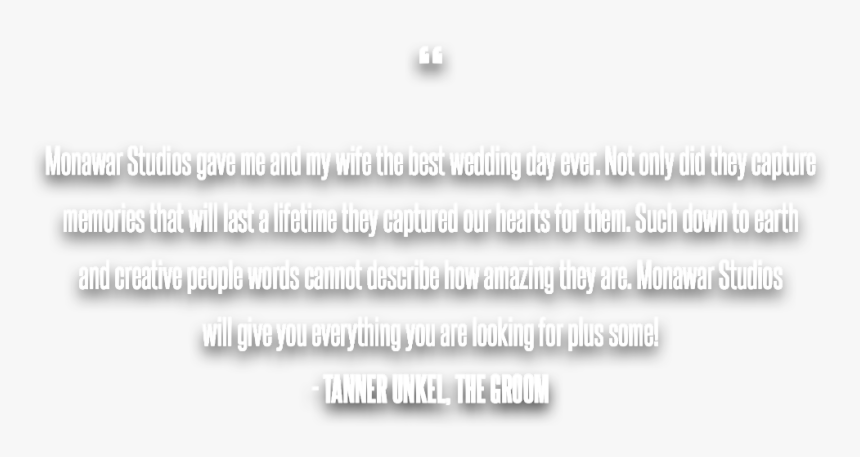 The Groom Testimonial Quote , Png Download - Black-and-white, Transparent Png
