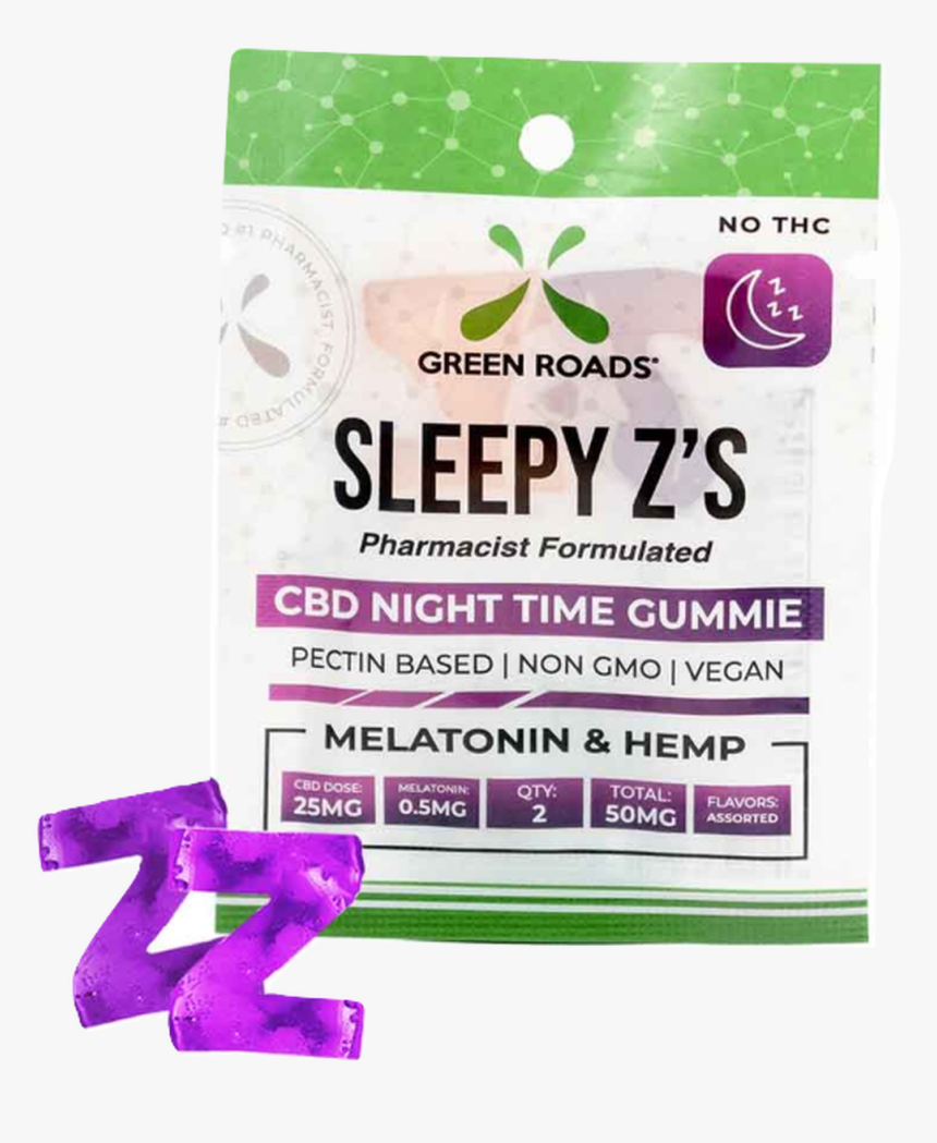 Sleepy Z S Gummies - Green Roads Cbd Sleepy Z's, HD Png Download