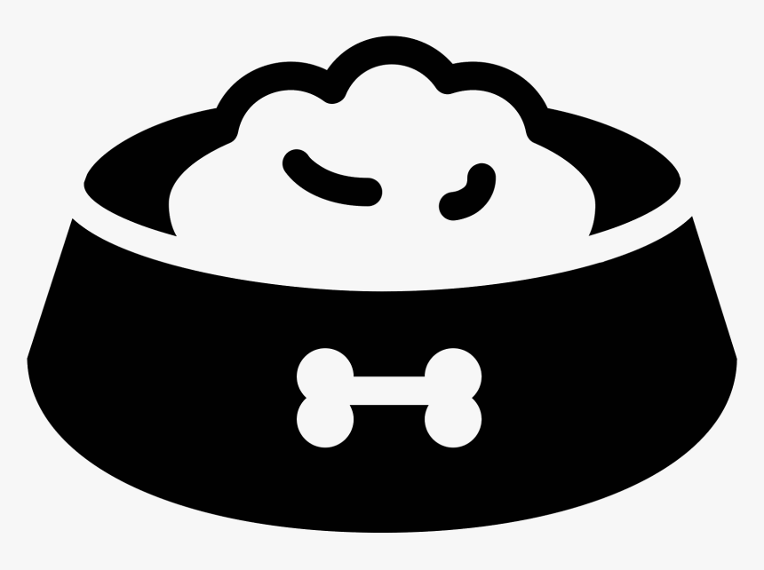 Dog Bowl Filled Icon - Dog Bowl Icon Png, Transparent Png