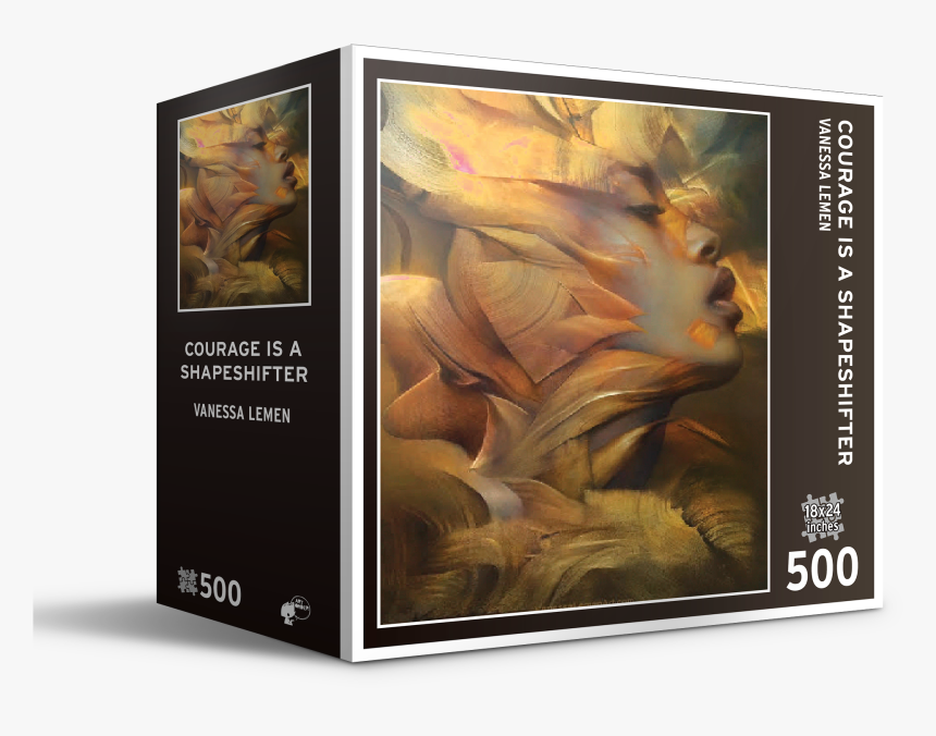 Courage Is A Shapeshifter Jigsaw Puzzle - Left Hand Of Darkness Art, HD Png Download