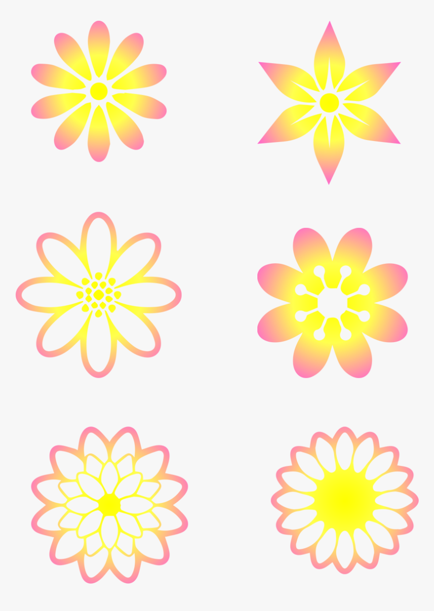 Fantasy Gradient Floral Decorative Elements Dreamy - Design, HD Png Download
