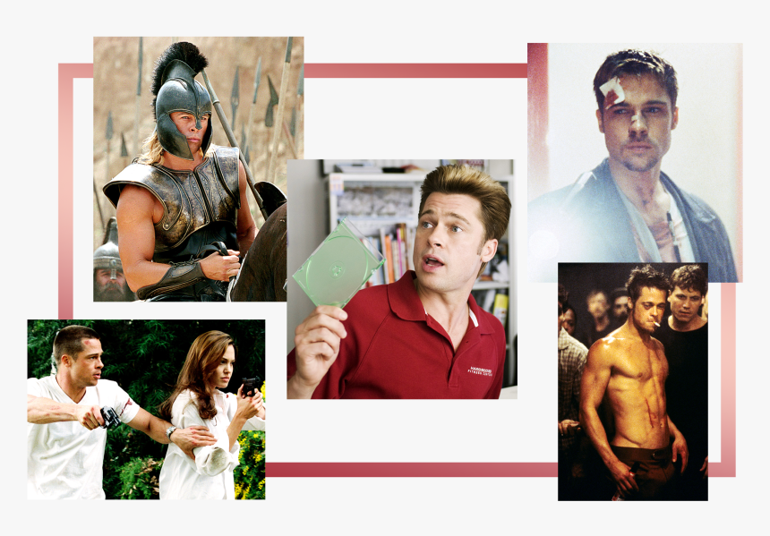 Image May Contain Advertisement Collage Poster Human - Brad Pitt Fight Club, HD Png Download