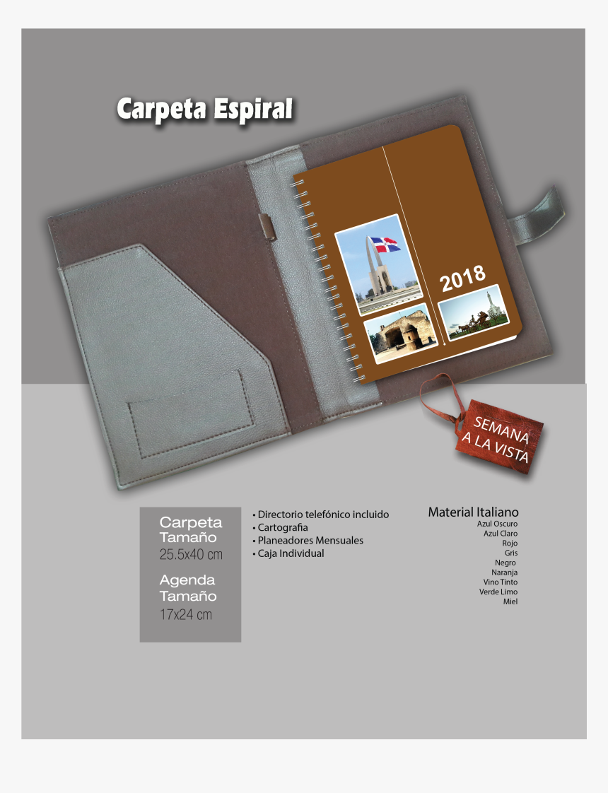 Carpeta Espiral Semanal - Wallet, HD Png Download