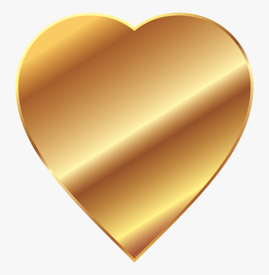 Corazones Dorados Para Imprimir, HD Png Download