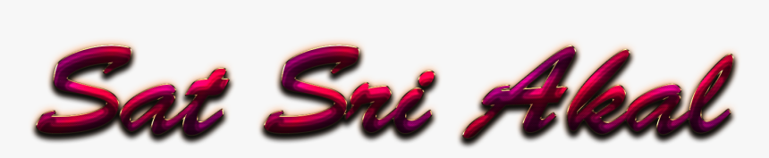 Sat Sri Akal Png Photo - Calligraphy, Transparent Png