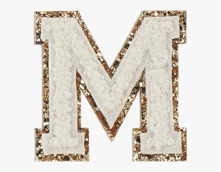 Blanc Glitter Varsity Letter Patches - Heart, HD Png Download